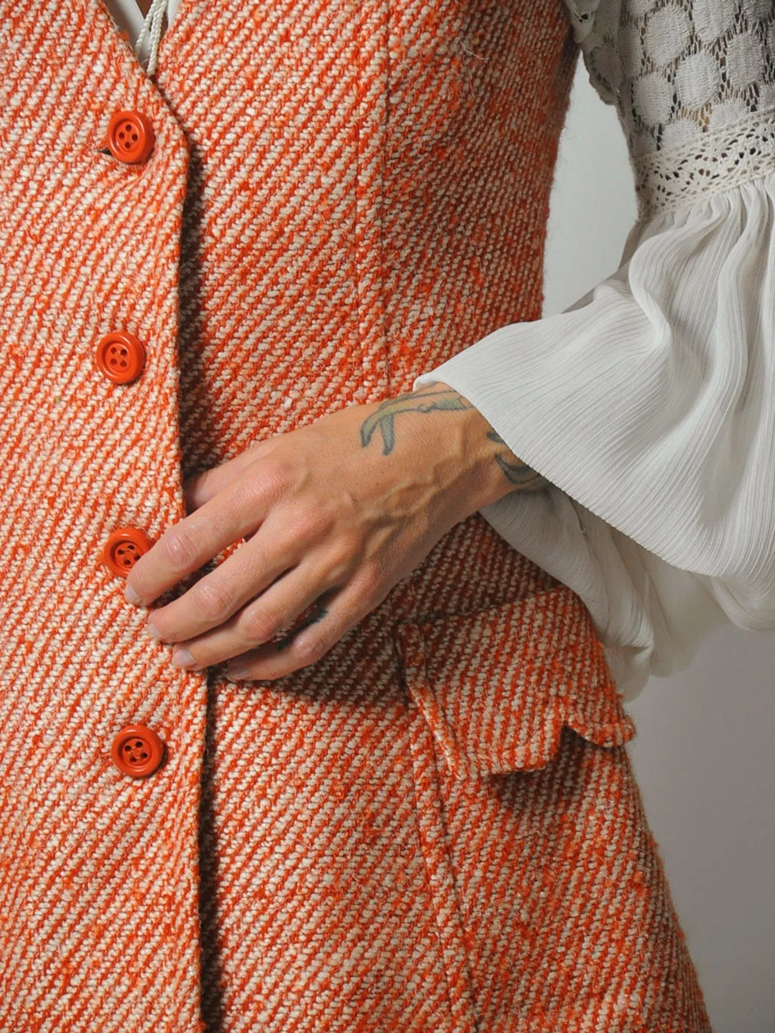 1960's Wool Tweed Pant Suit