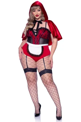 3 Piece Naughty Miss Red Plus Size