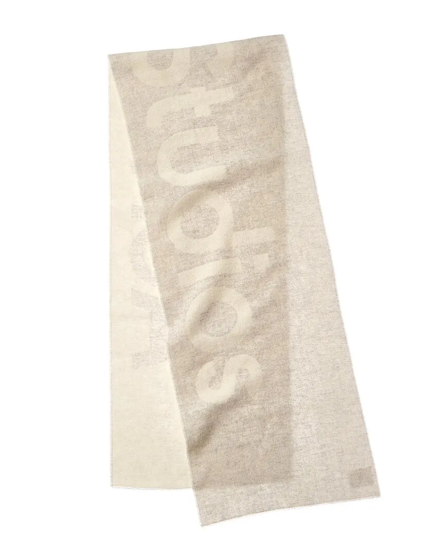 Acne Studios Logo Jacquard Wool-Blend Scarf