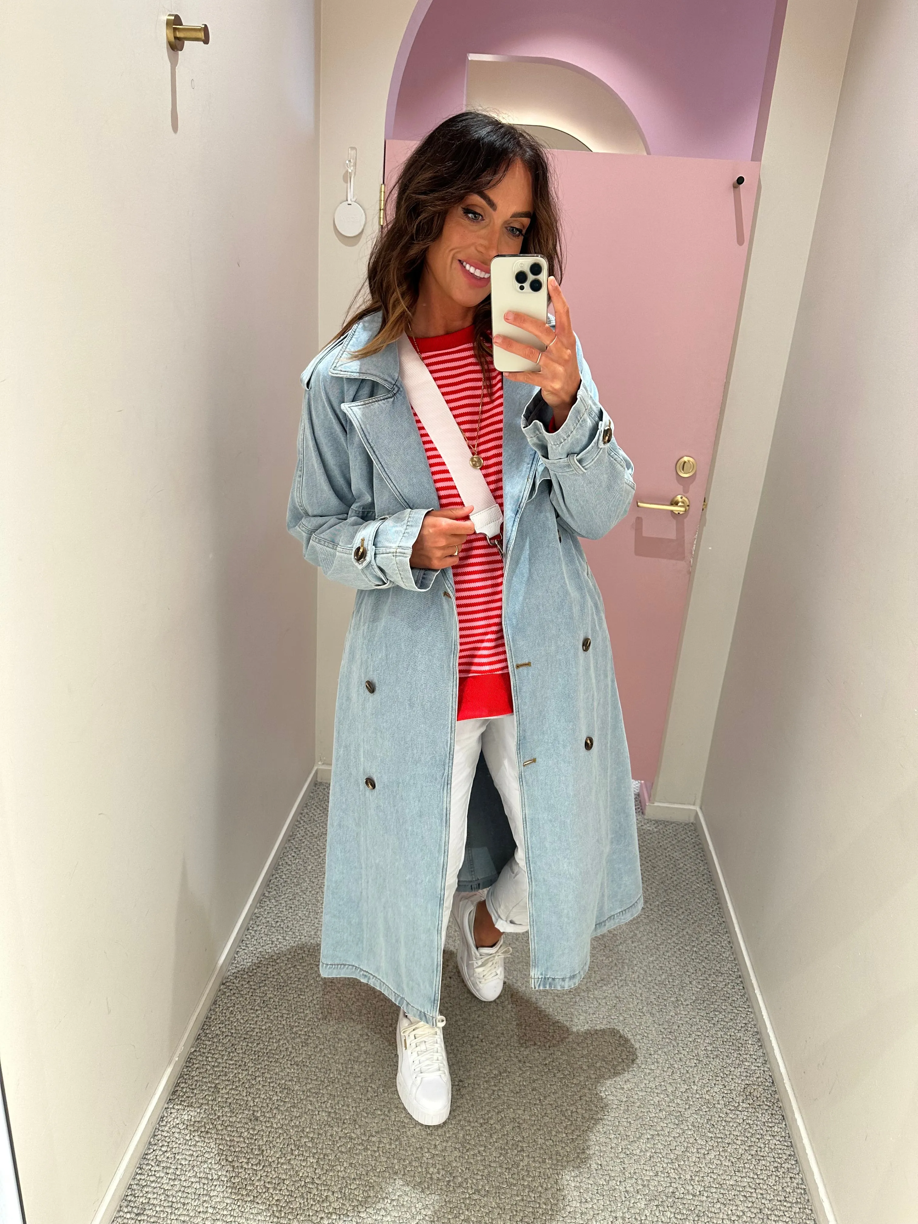 All About Eve Rio Trench Coat Light Blue