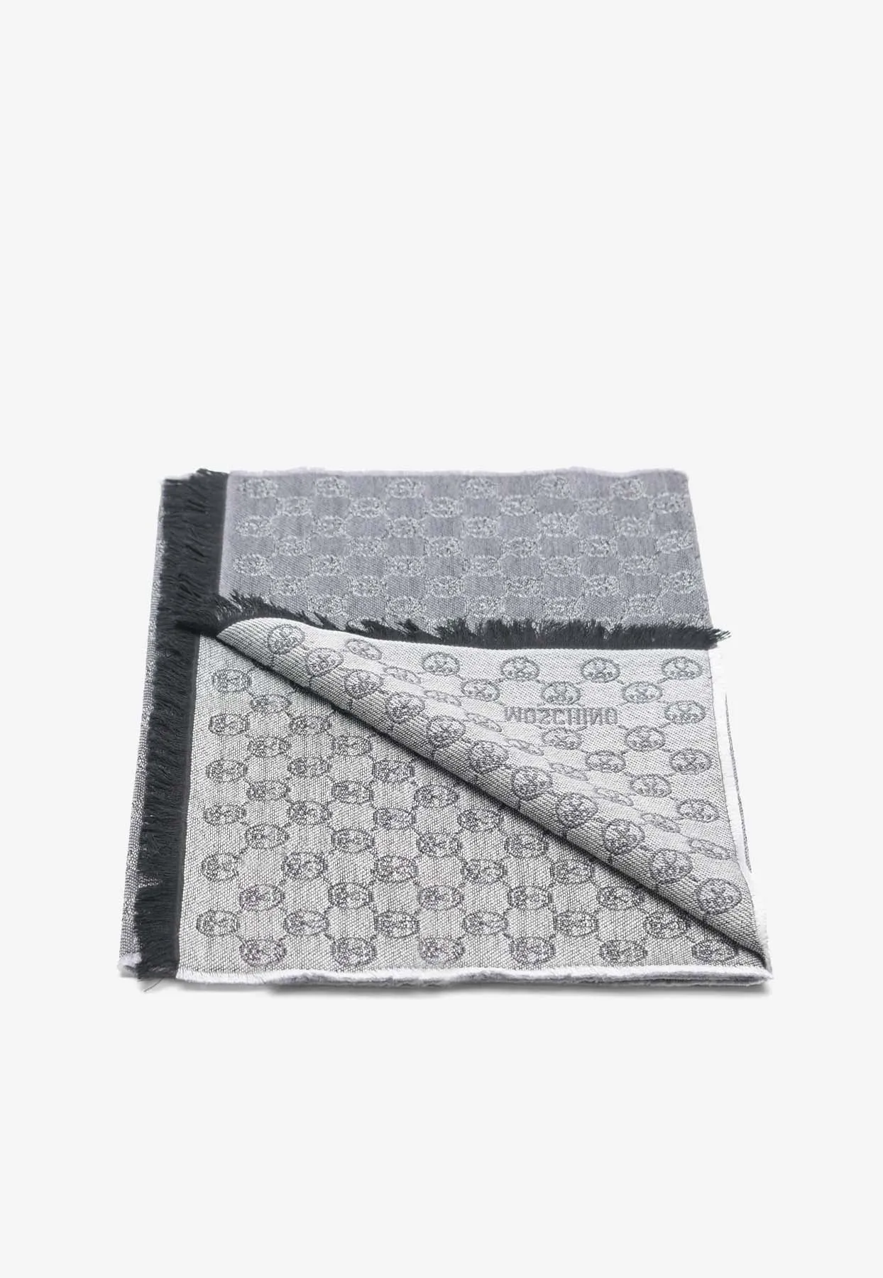 All-Over Logo Monogram Wool Scarf