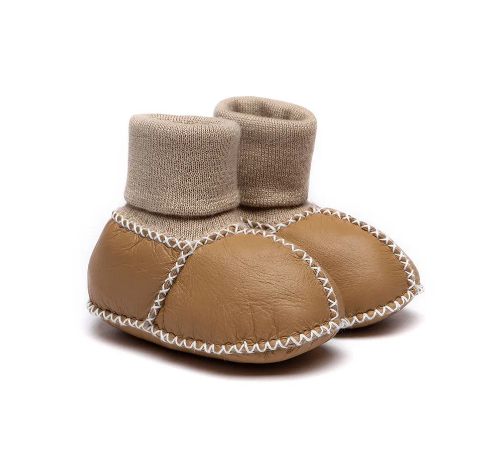 Baby Erin With Warmer Skeepskin Wool Baby Booties