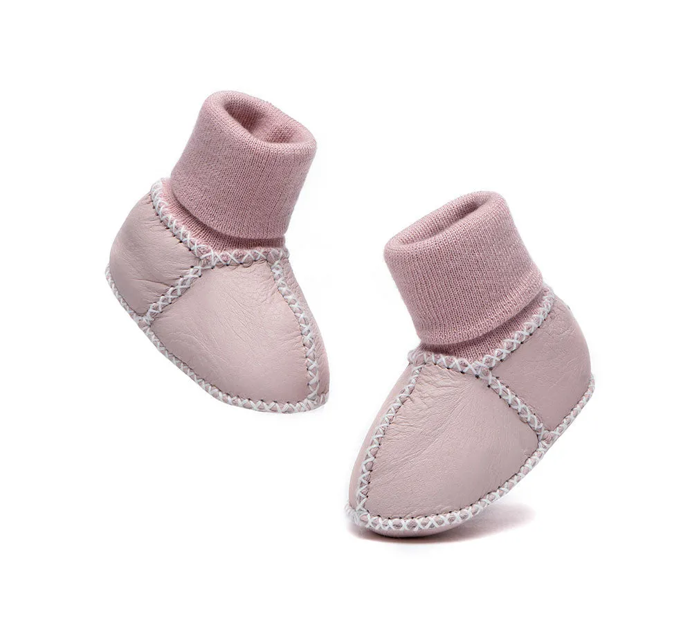 Baby Erin With Warmer Skeepskin Wool Baby Booties