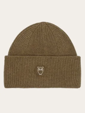 Big rib beanie - Dark Olive