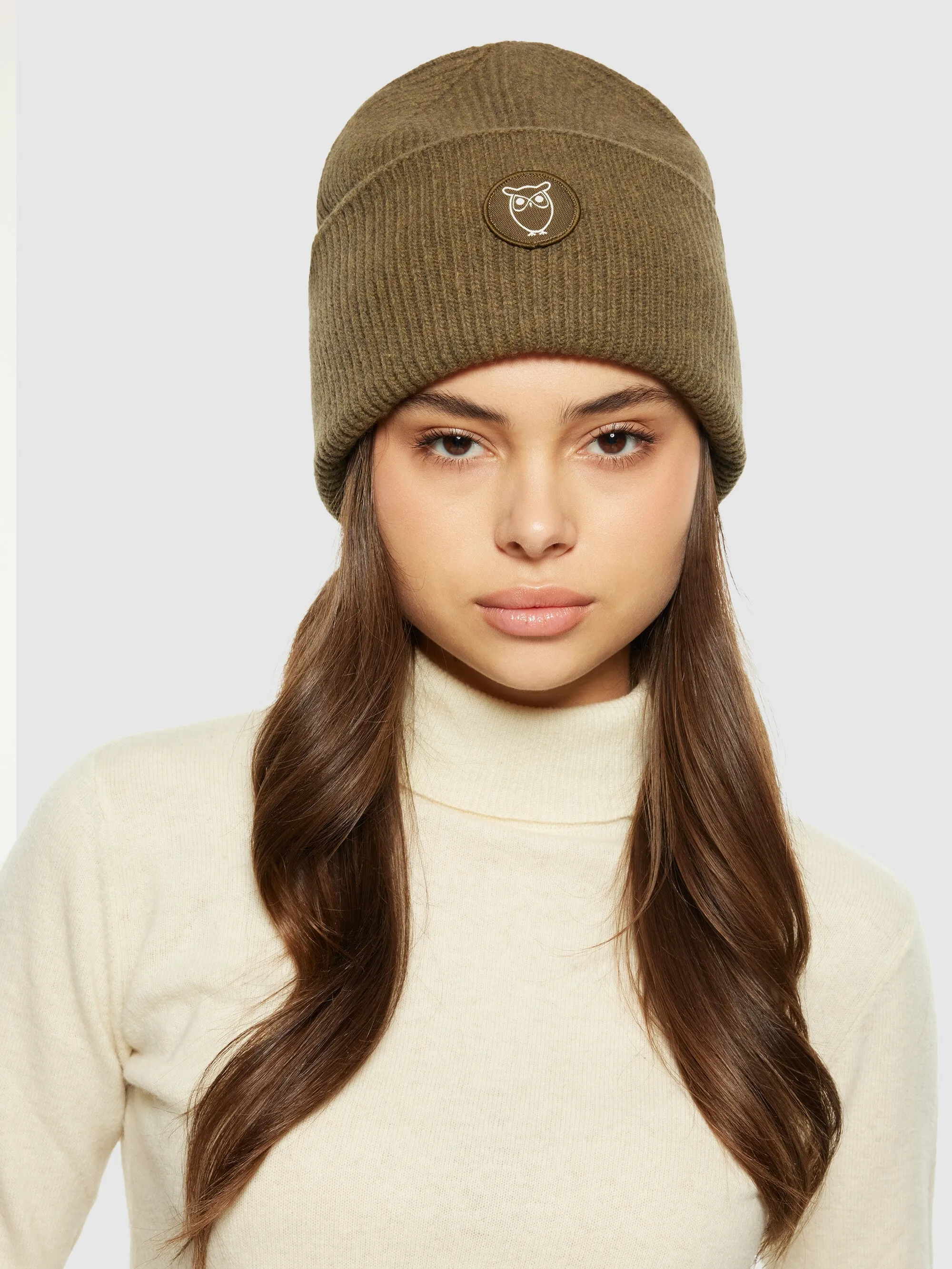 Big rib beanie - Dark Olive