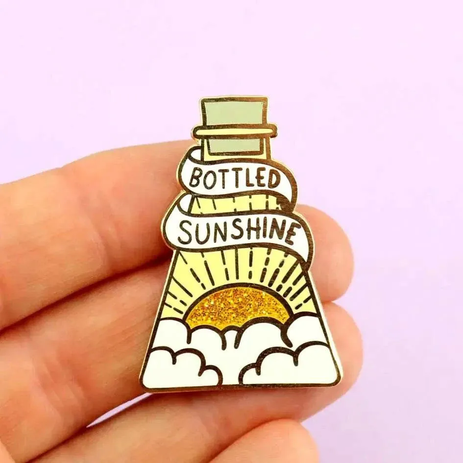 Bottled Sunshine Lapel Pin