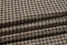 Brown Double Faced Wool Tweed Coating