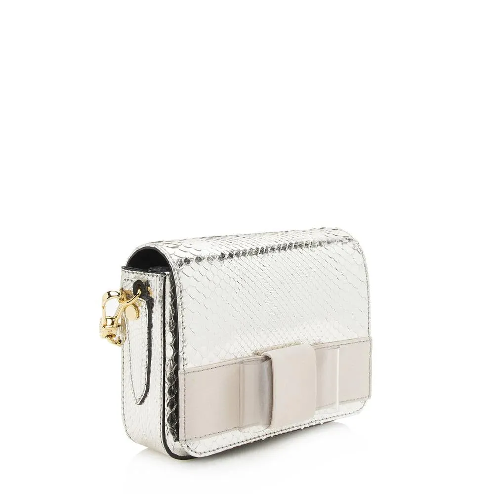 Burberry Metallic Python Berkeley Shoulder Bag (SHF-11624)