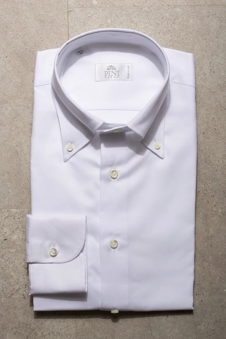 Button down white shirt ”Sartoriale collection”- Made In Italy