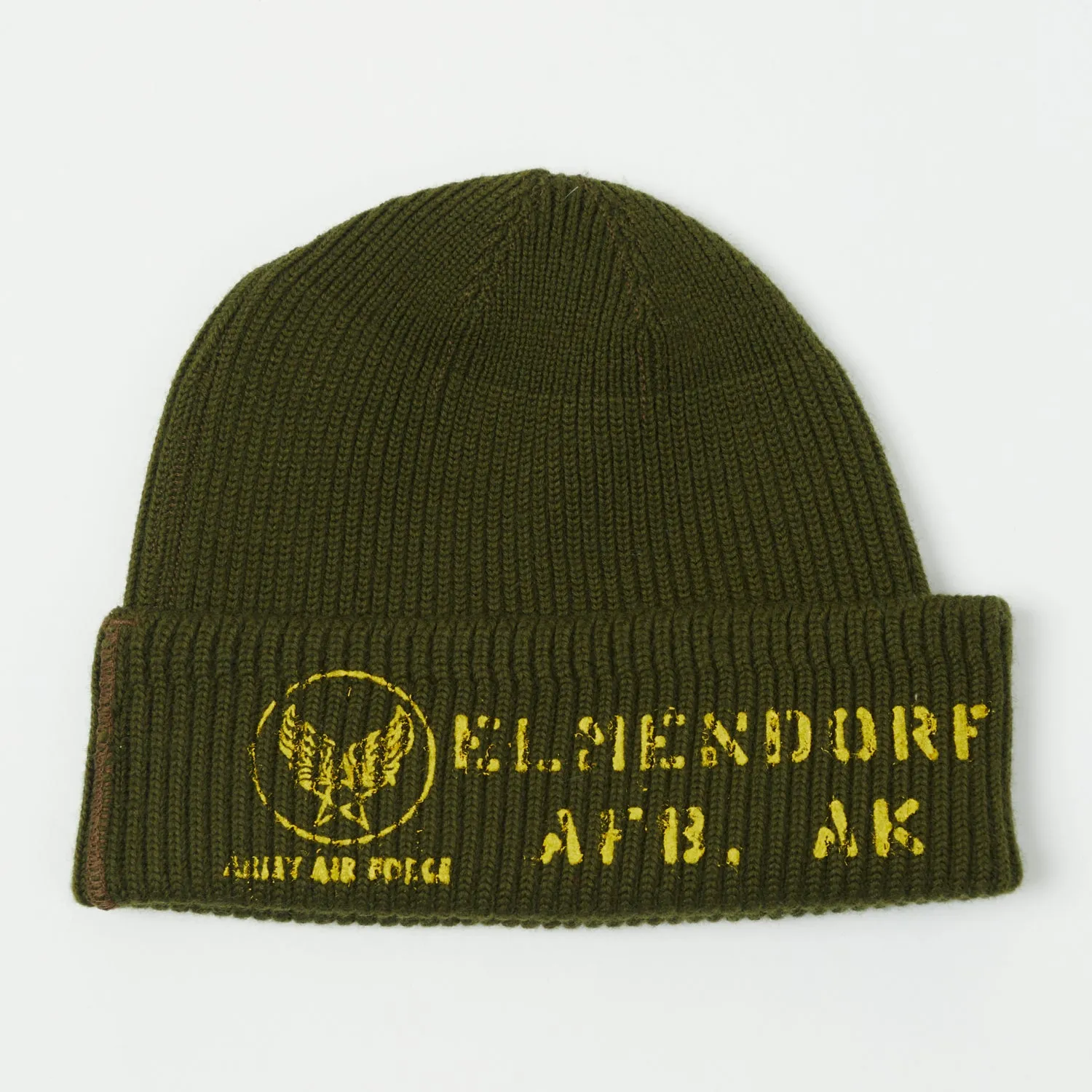 Buzz Rickson's 'Elmendorf' A-4 Knit Cap - Olive