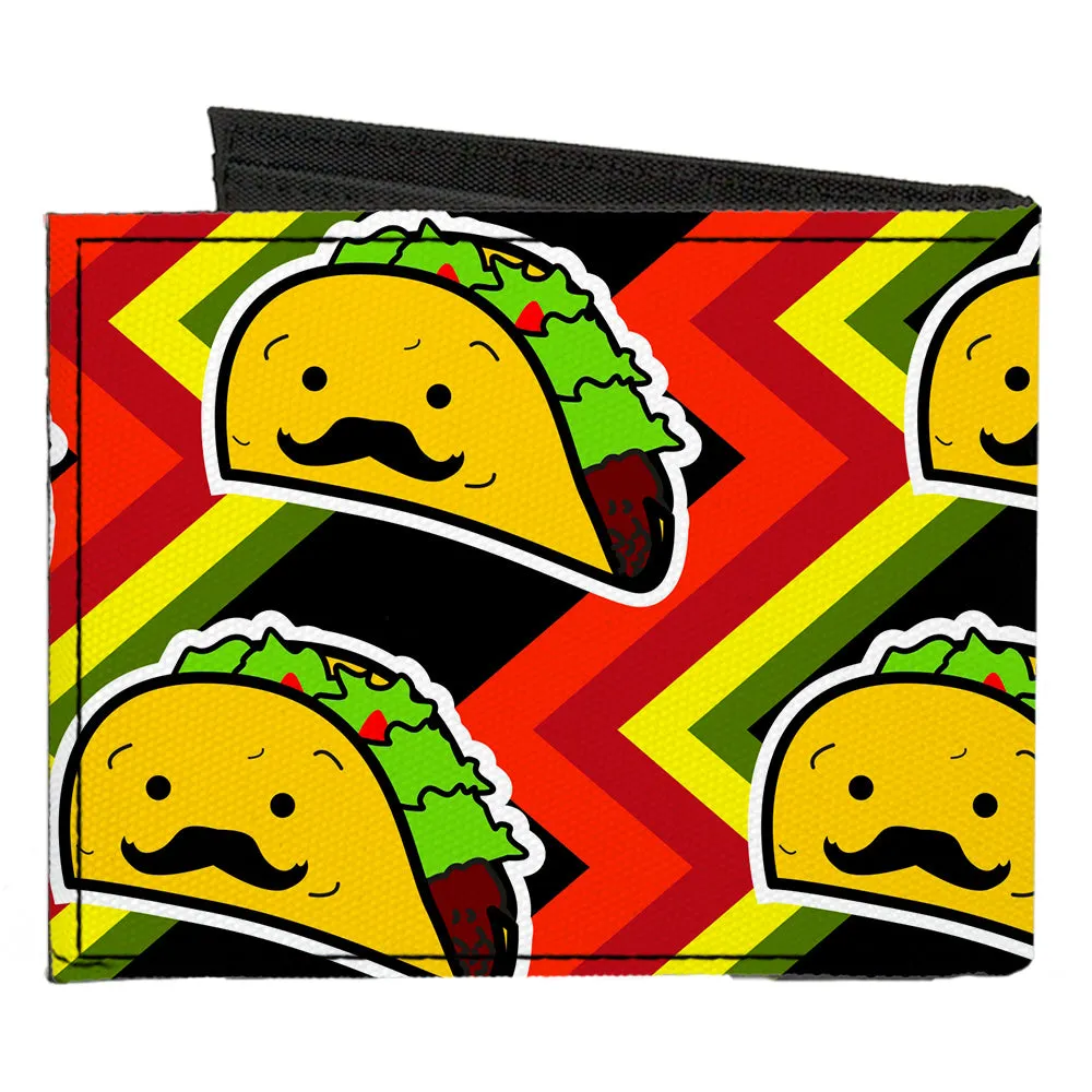 Canvas Bi-Fold Wallet - Taco Man by Buckle-Down