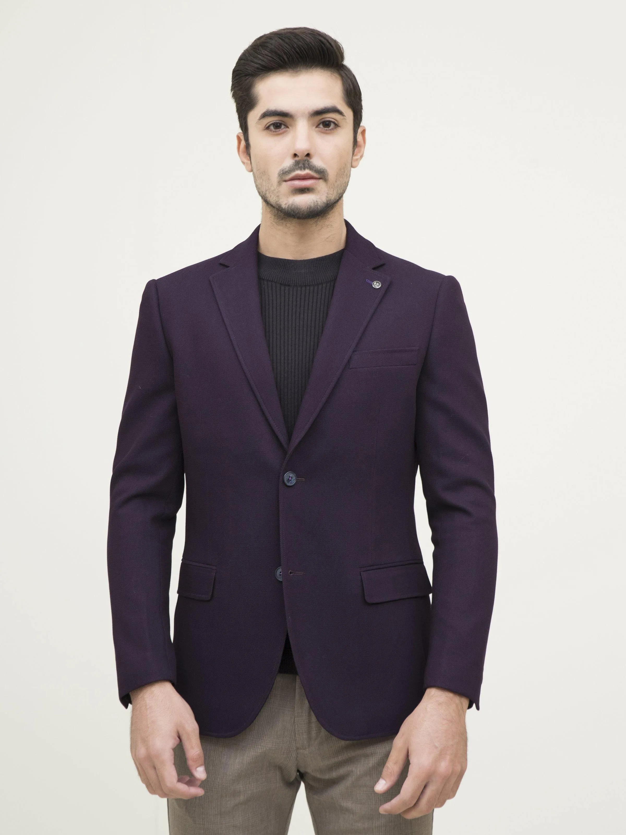 CASUAL COAT SLIM FIT PURPLE