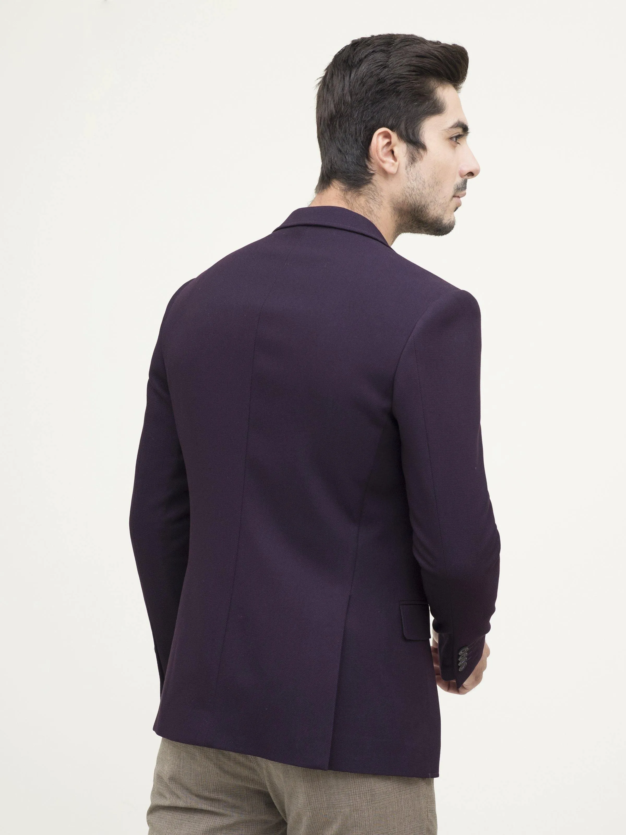 CASUAL COAT SLIM FIT PURPLE