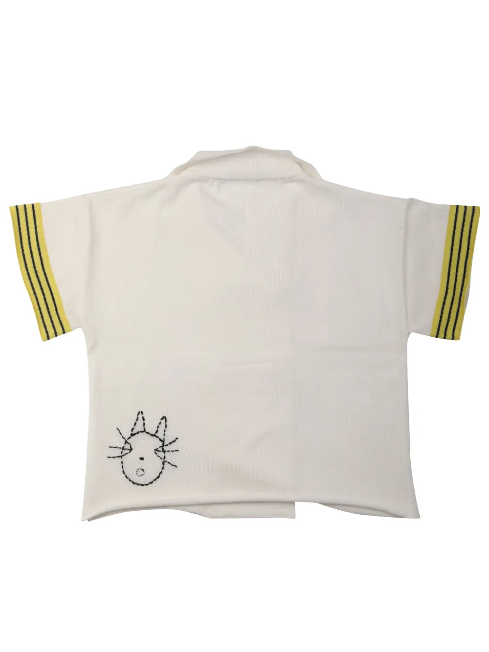 Cat Embroidered Shirt