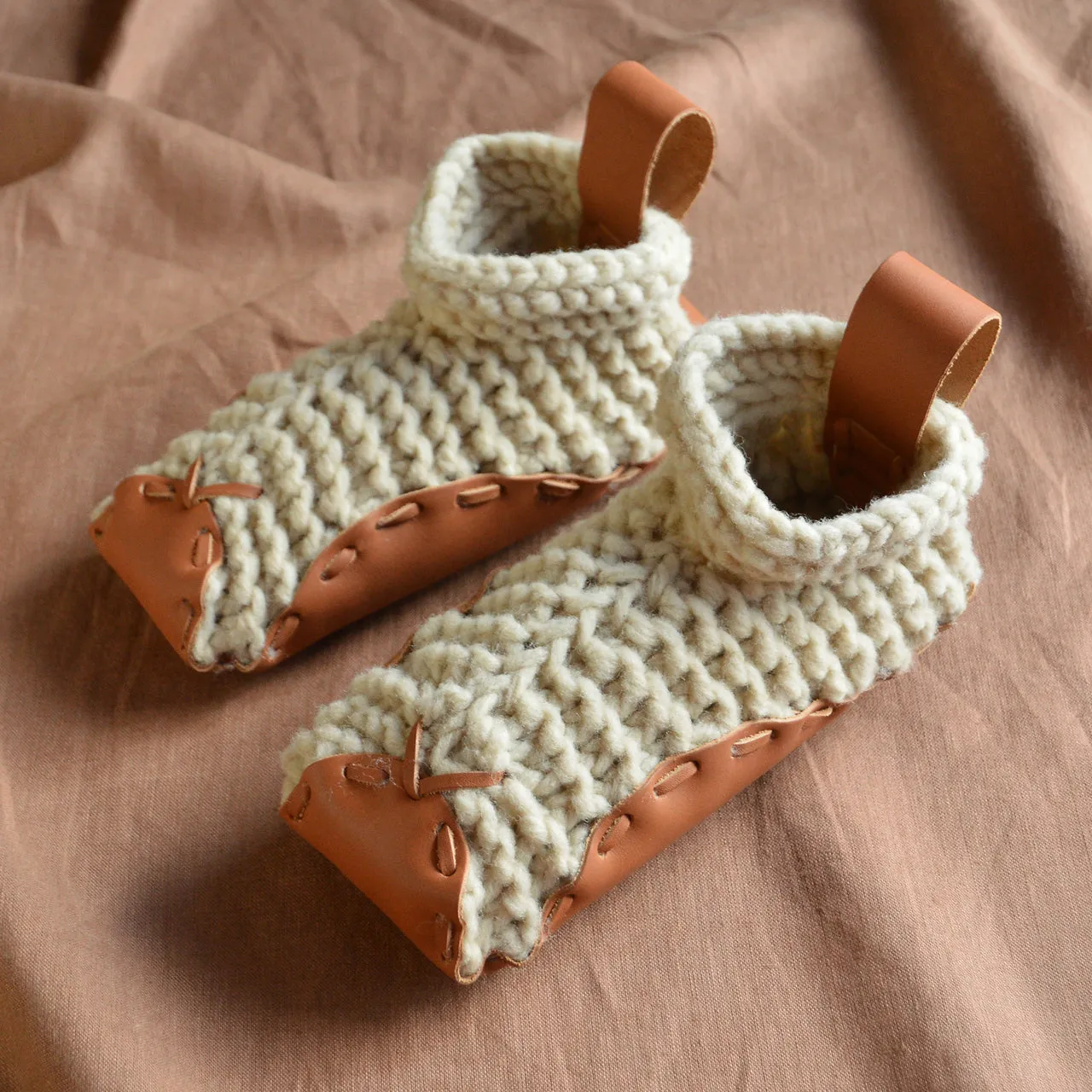 Chilote Slippers - Wool & Veg Tanned Leather - (Adults)