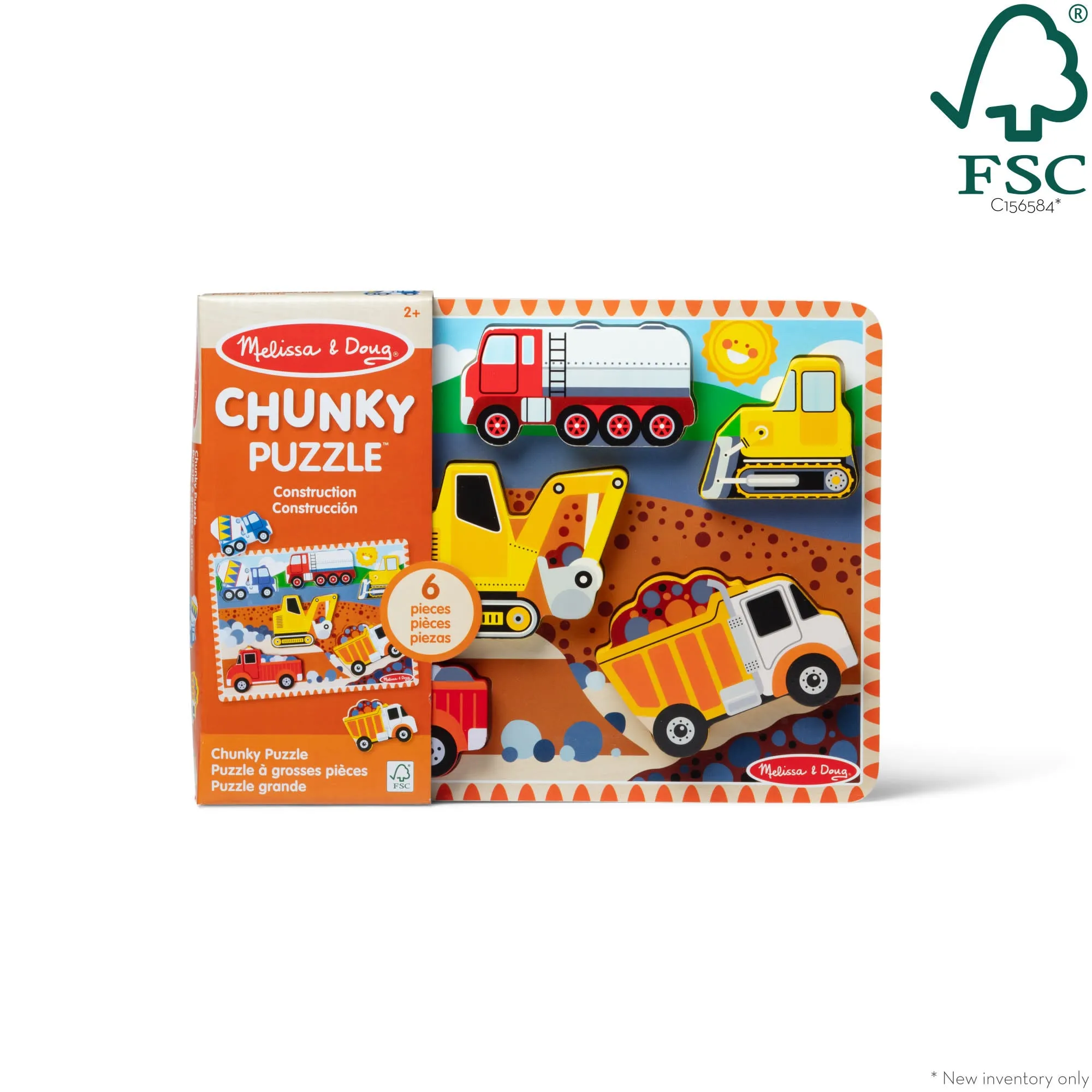 Construction Chunky Puzzle - 6 Pieces