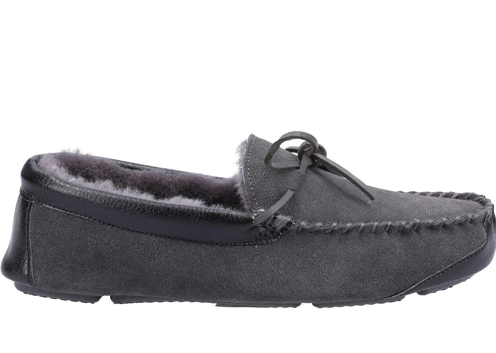 Cotswold Northwood Mens Sheepskin Moccasin Slipper