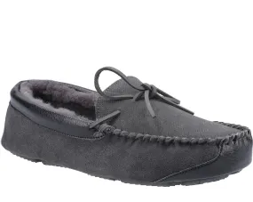 Cotswold Northwood Mens Sheepskin Moccasin Slipper