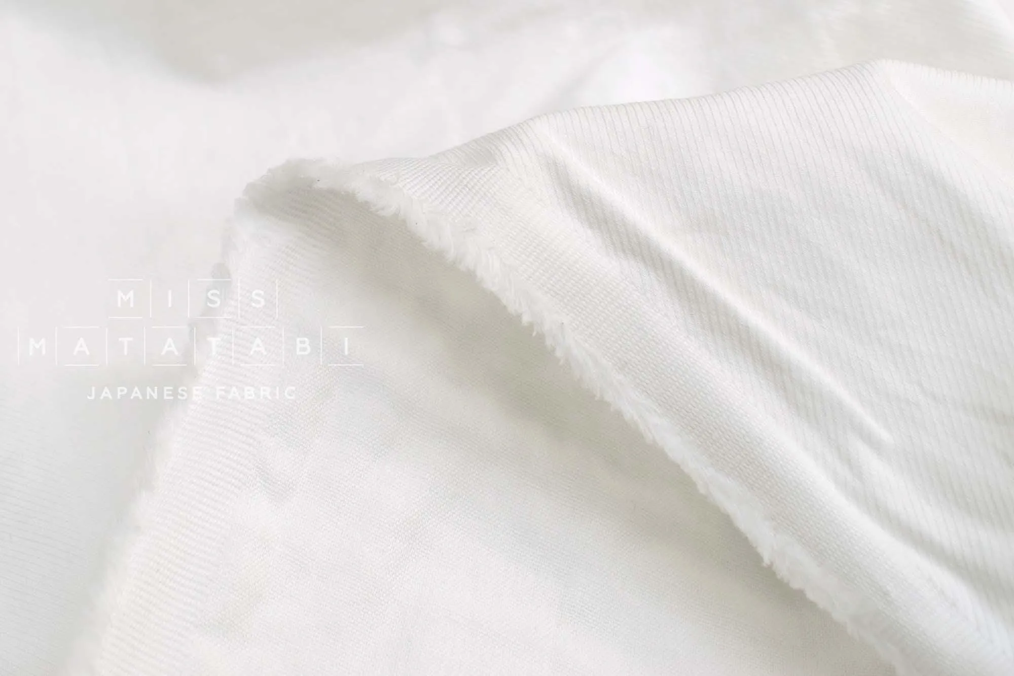 Cotton Solid Double Face Twill   Gauze - white