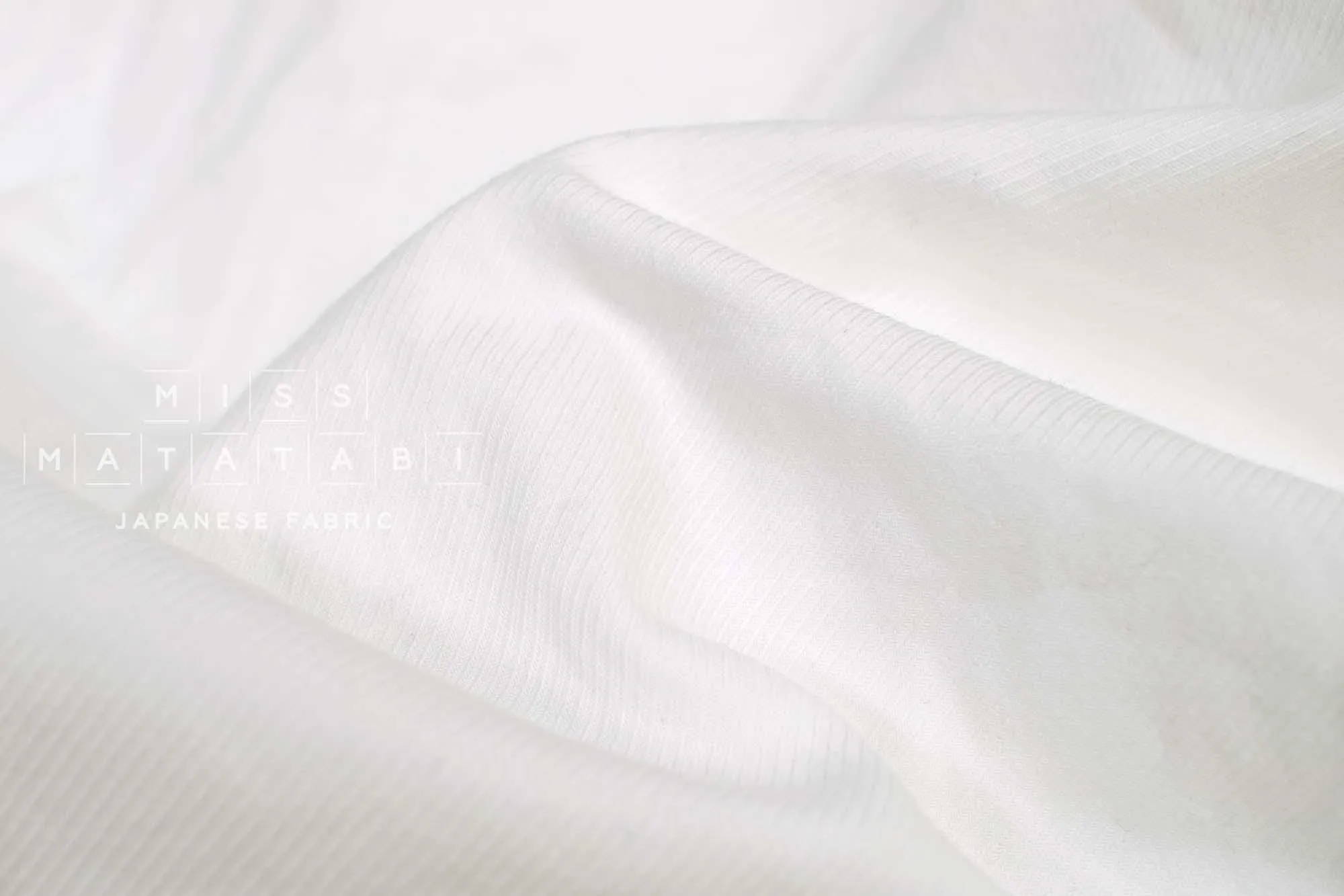 Cotton Solid Double Face Twill   Gauze - white