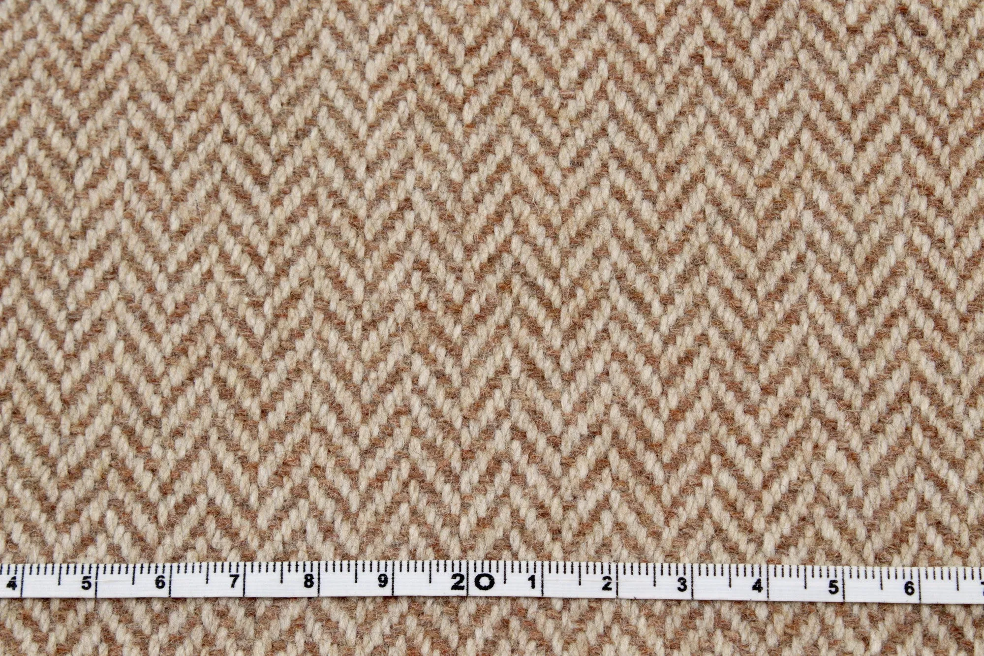 Double Face Chevron for Outwear - Brown and Beige