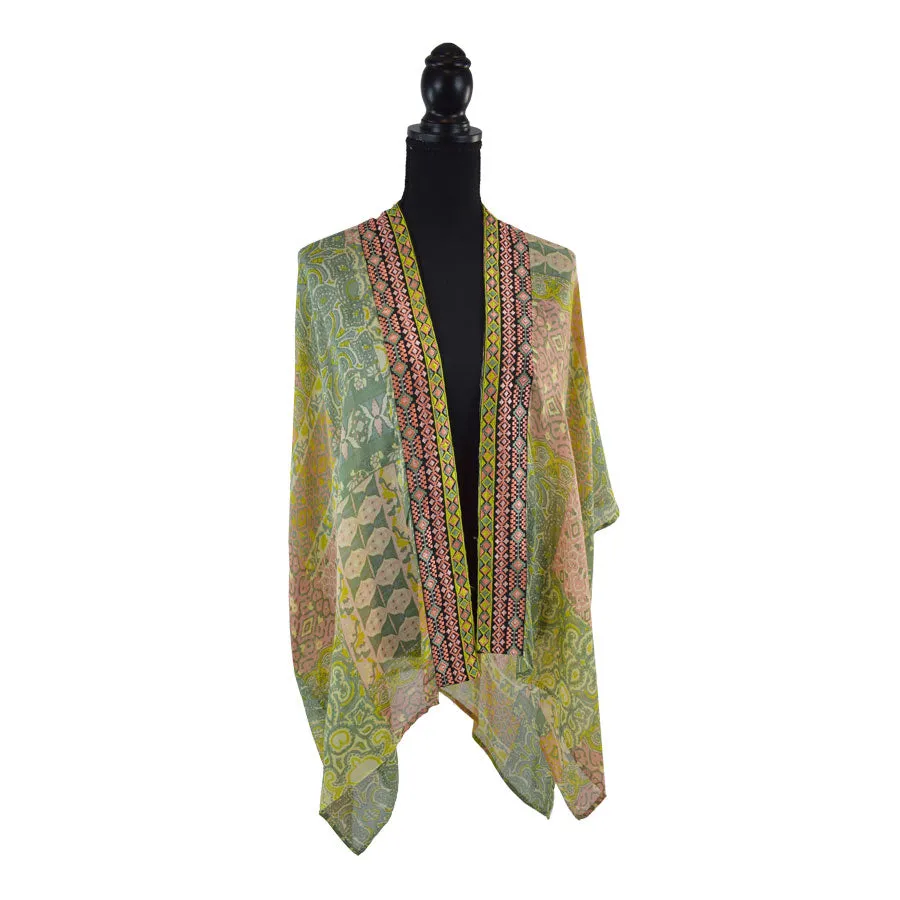 Dupatta Designs Dasha Geo Print Kimono