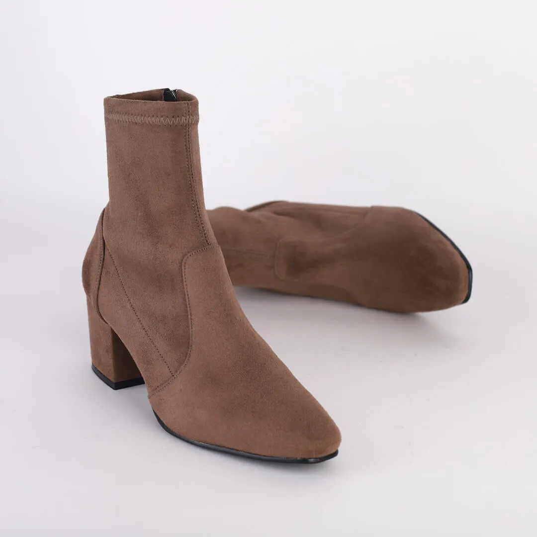 FABIENNE - faux suede ankle boot