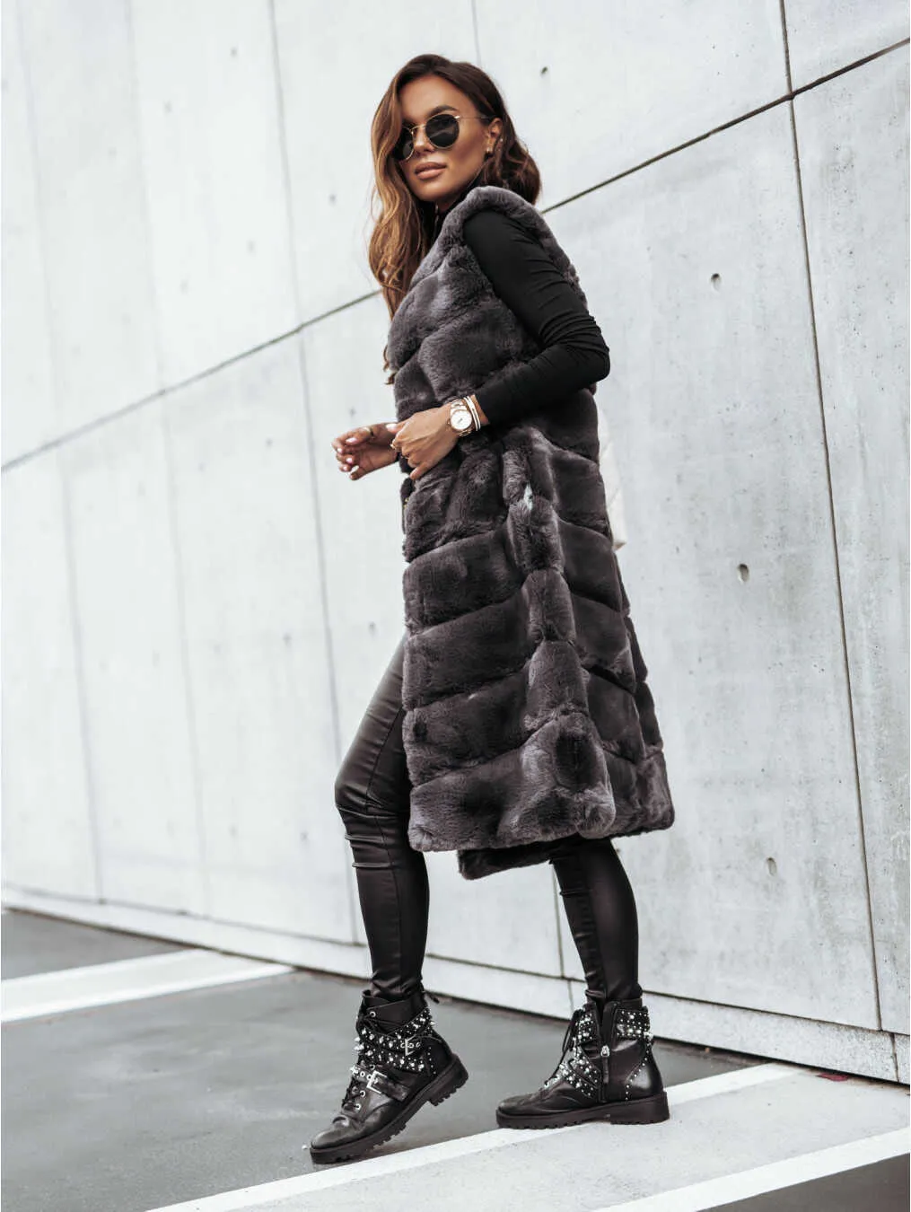 Fur Vest-Jacket