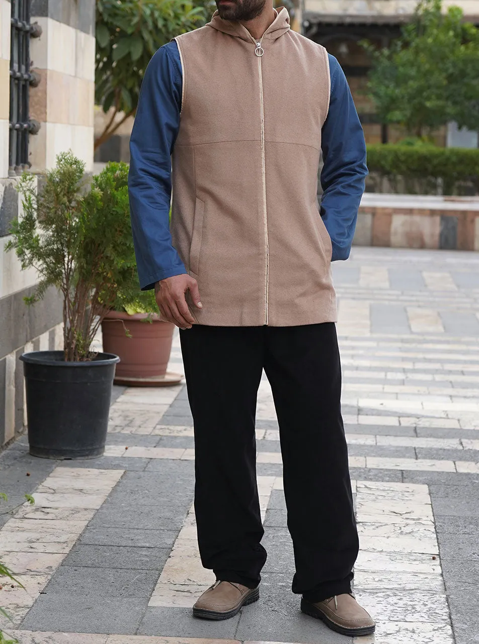 Hooded Wool Waistcoat