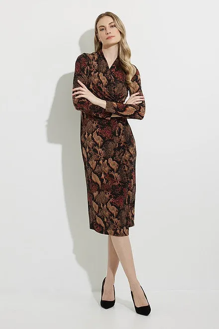 Joseph Ribkoff Printed Wrap Dress