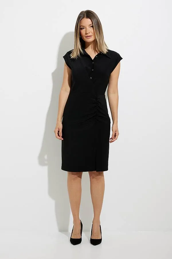 Joseph Ribkoff Sleeveless Front Button Down Knee Length Dress