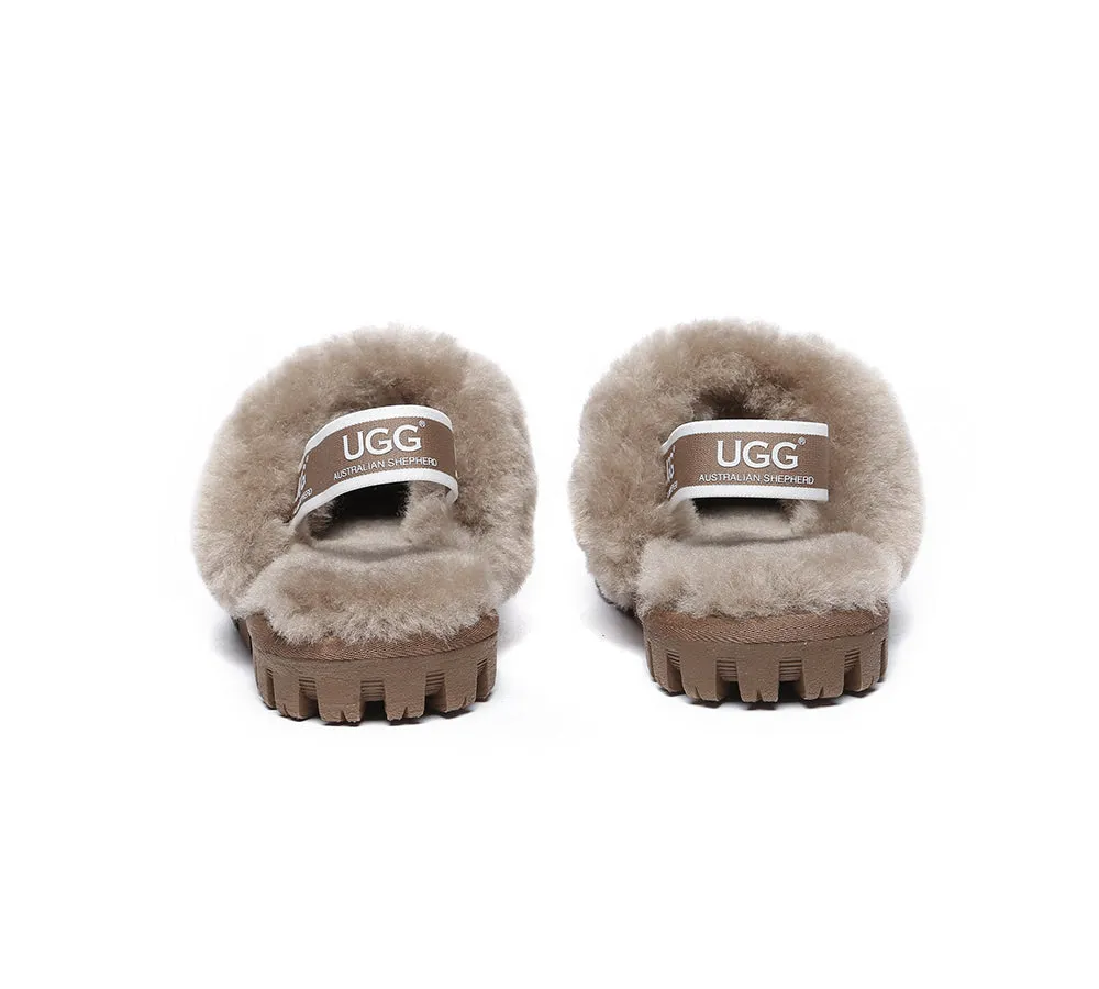 Kids Sheepskin Wool Slingback Slippers Suzie