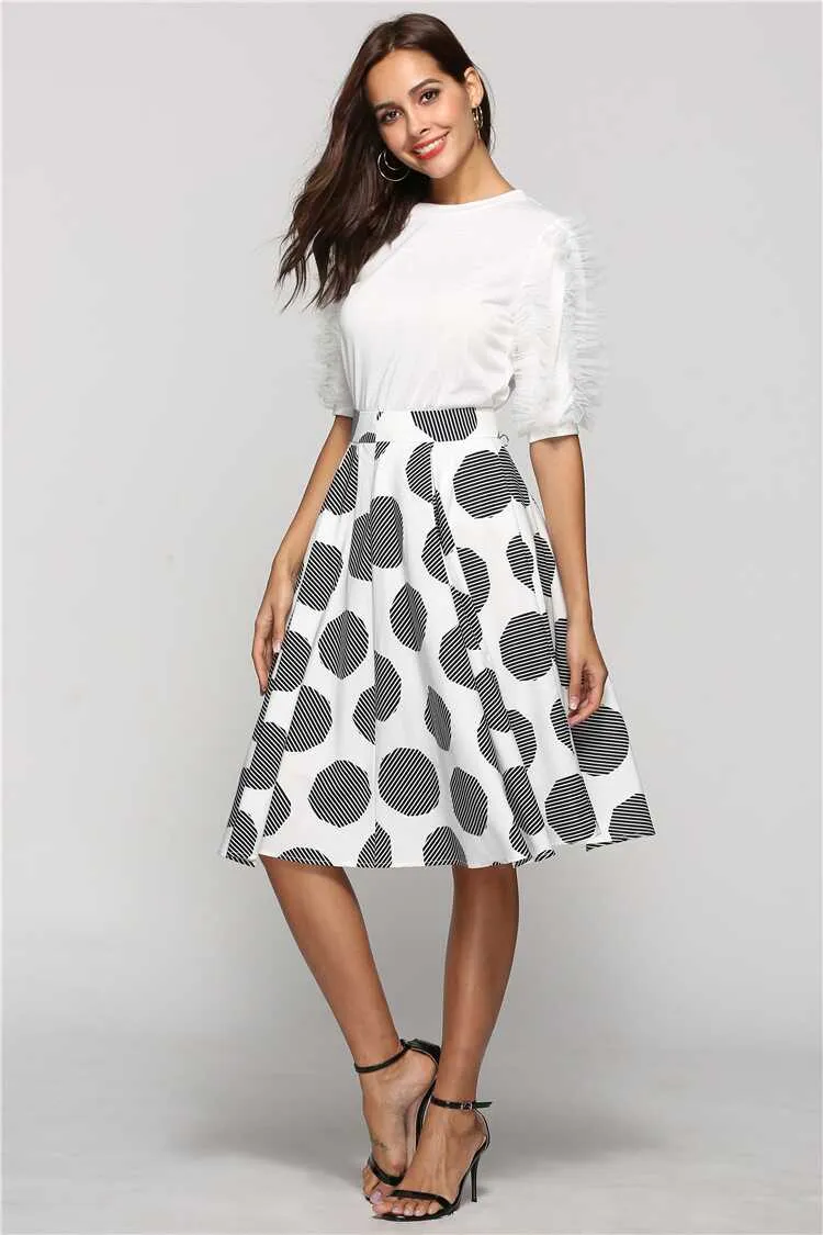 Large Dot Round Skirt