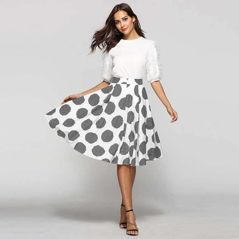 Large Dot Round Skirt