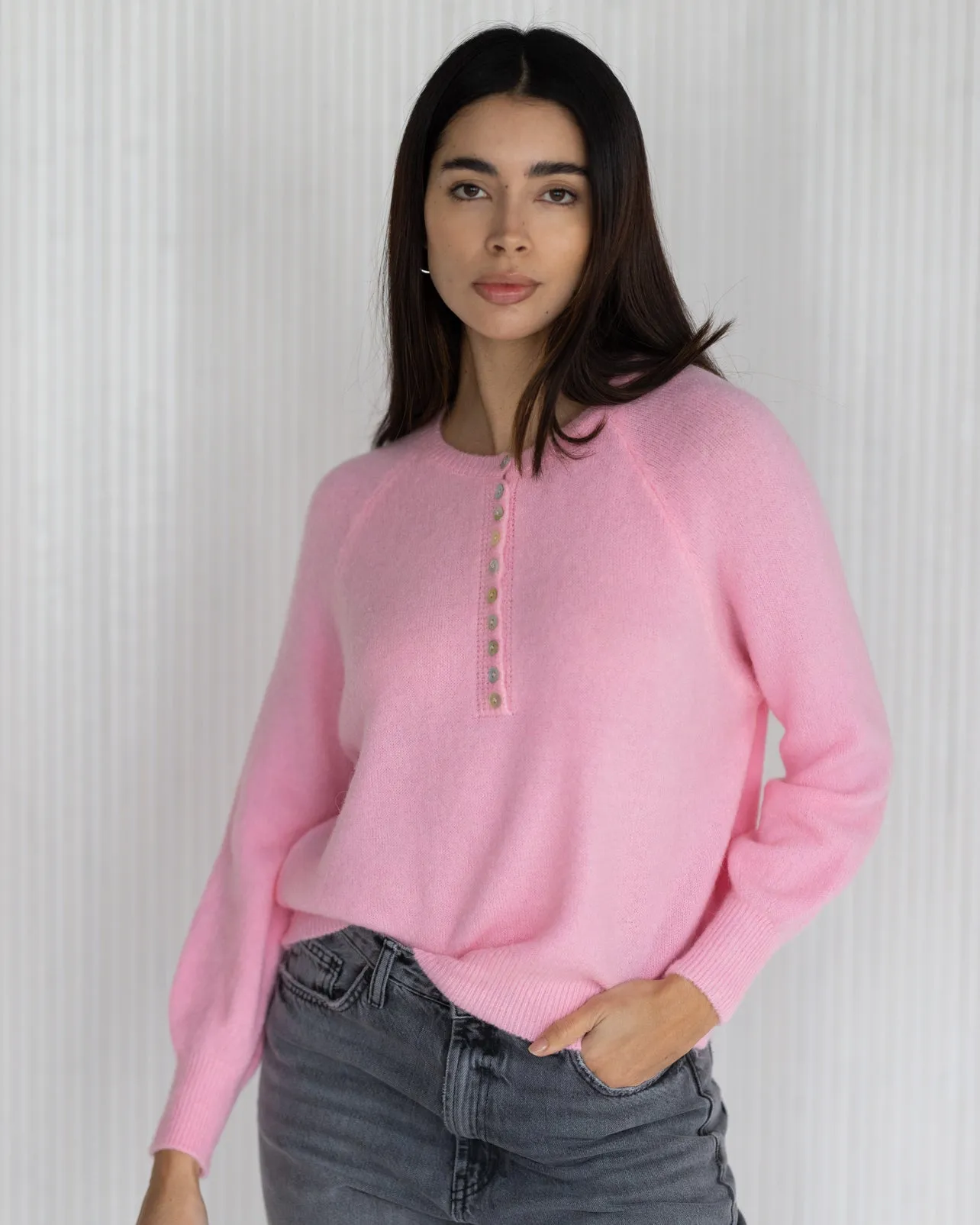 LIMITED RESTOCK | Esme Sweater | Light Pink | Alpaca Blend