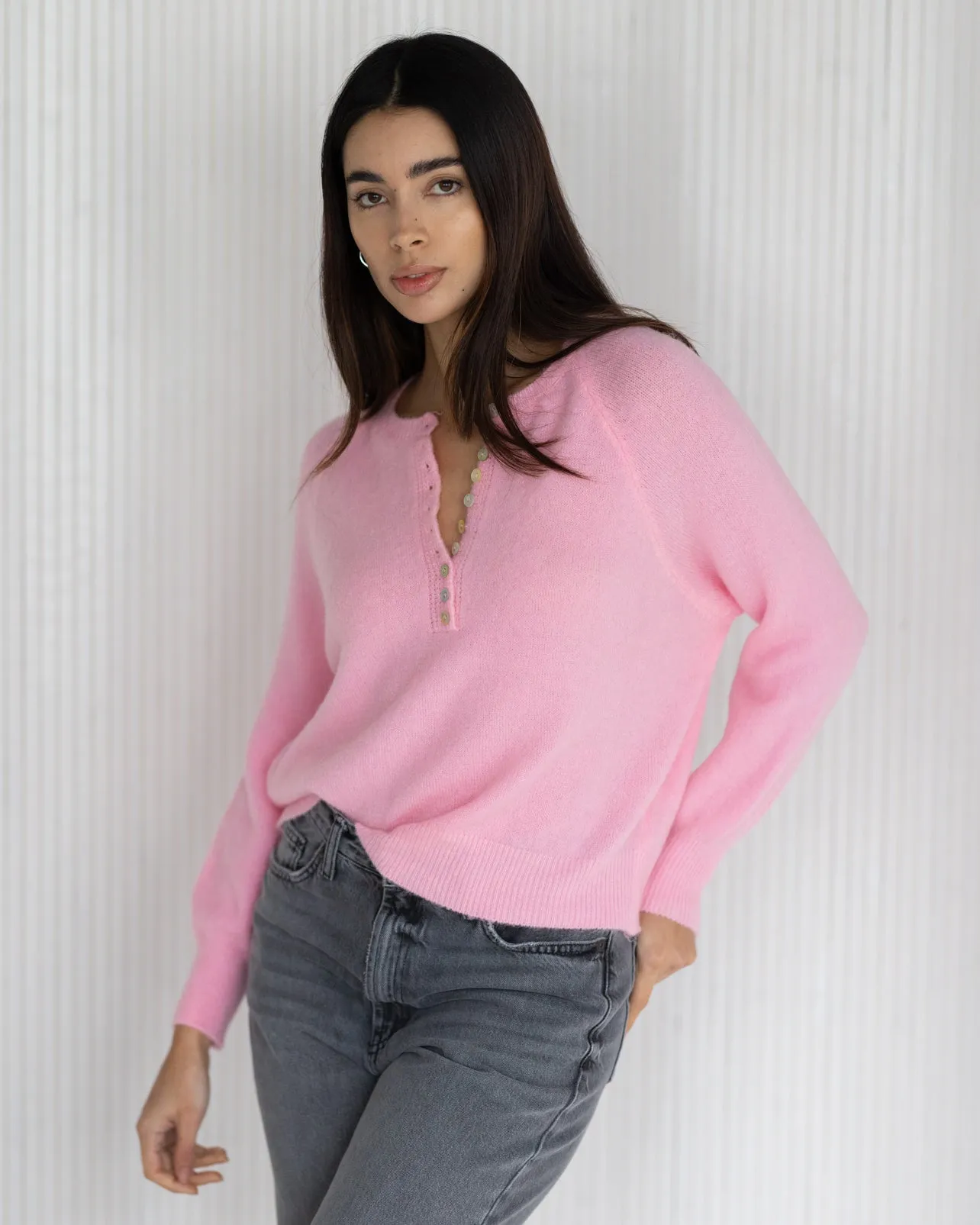 LIMITED RESTOCK | Esme Sweater | Light Pink | Alpaca Blend