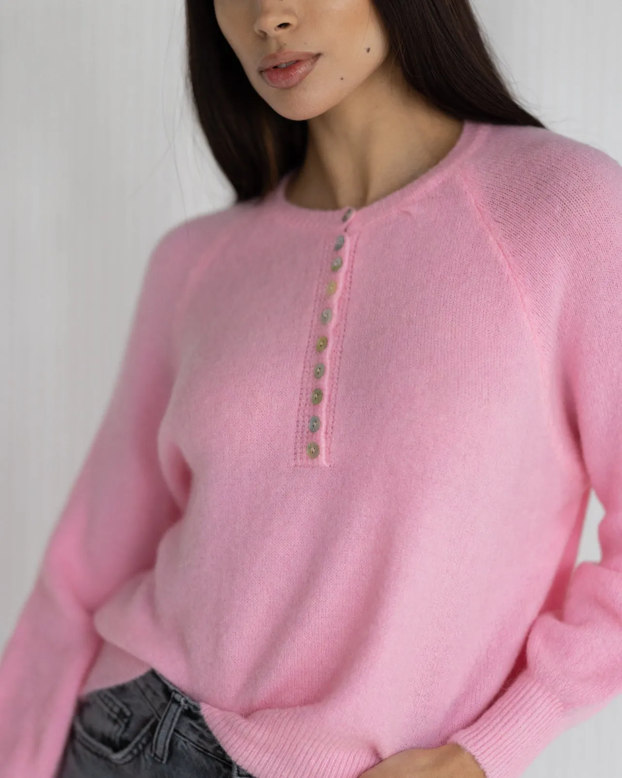 LIMITED RESTOCK | Esme Sweater | Light Pink | Alpaca Blend