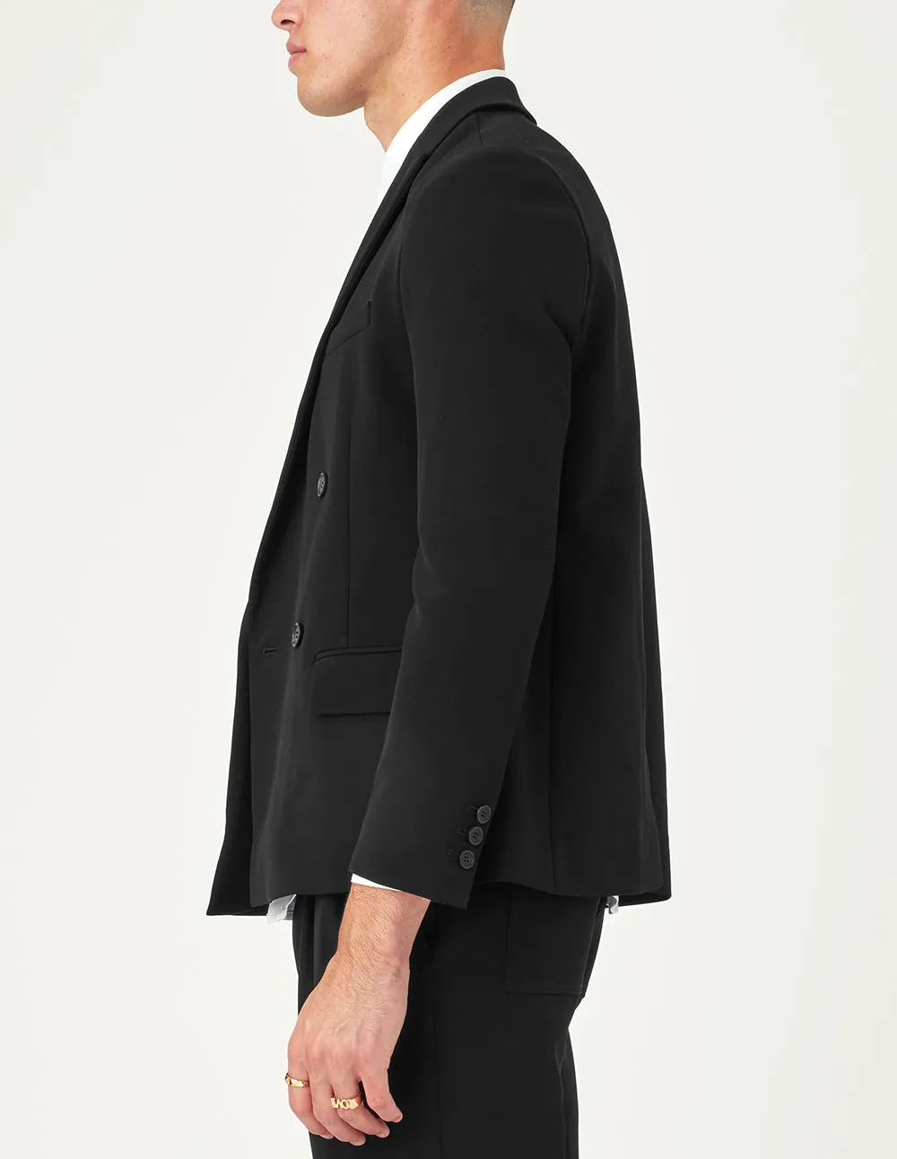 MARK FAST Calvin BLACK Double-Breasted Blazer