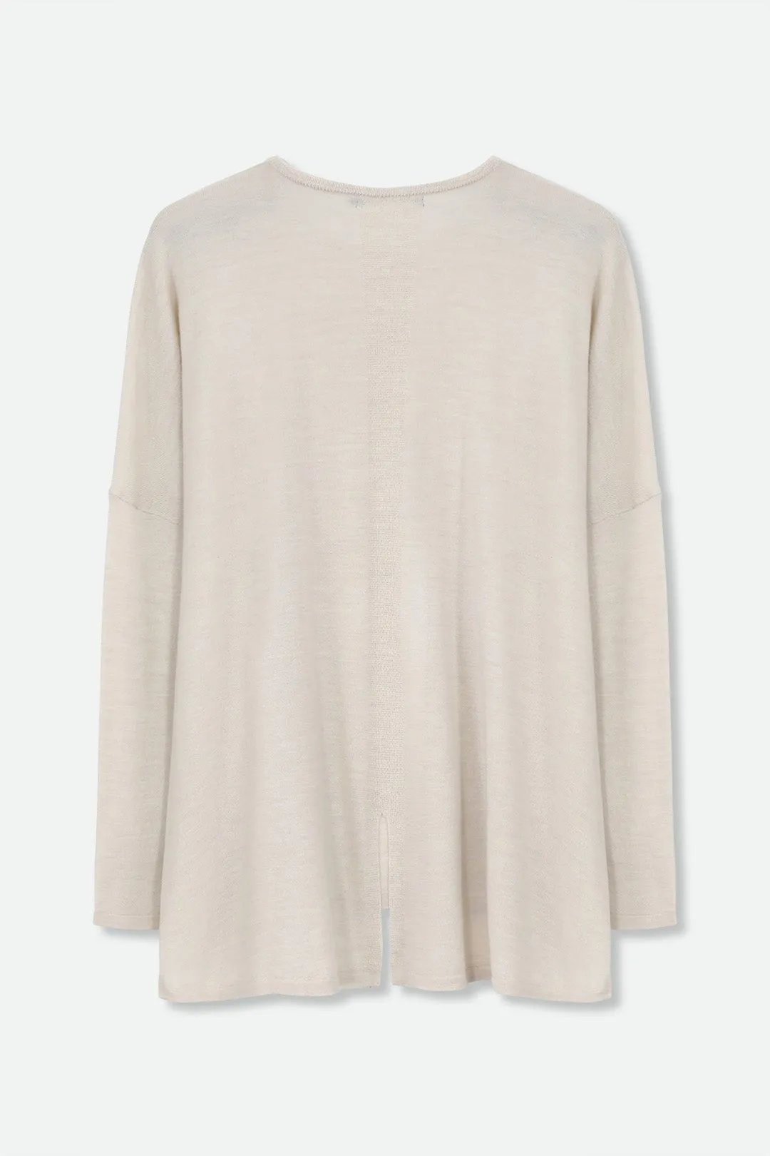 MATTEO OVERSIZED LONG SLEEVE CREW IN FINE ITALIAN MERINO