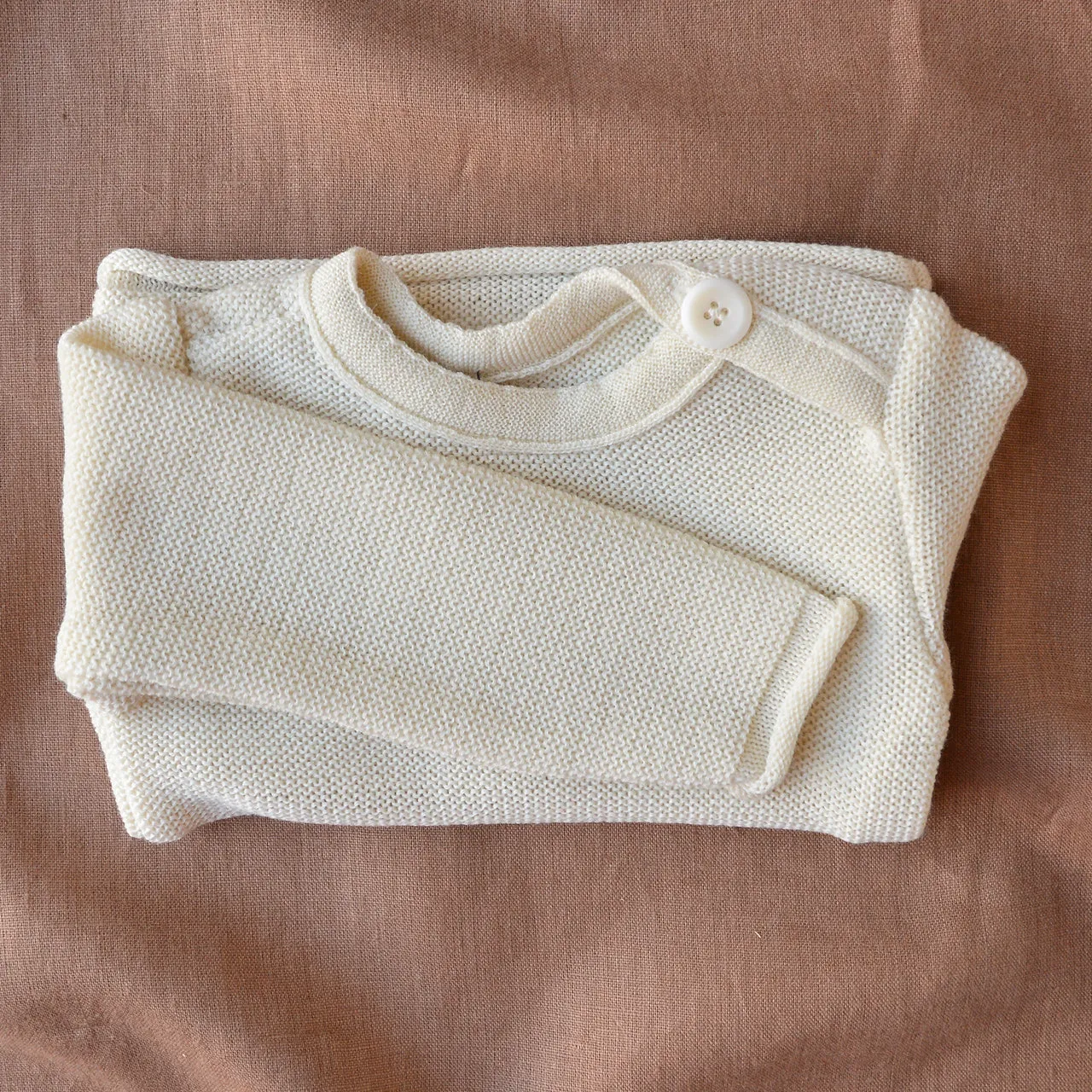 Merino Baby Jumper - Natural (0-18m)