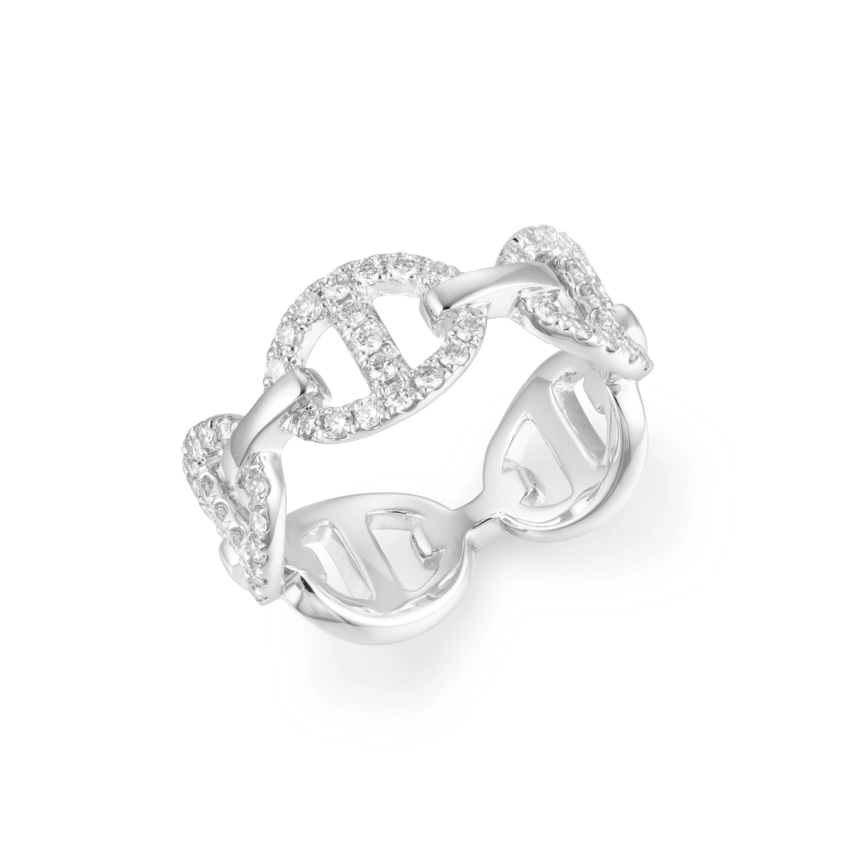 Orchid Gems Anchor Link Eternity Ring