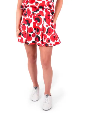 Party Short - Red Collegiate Cheetah