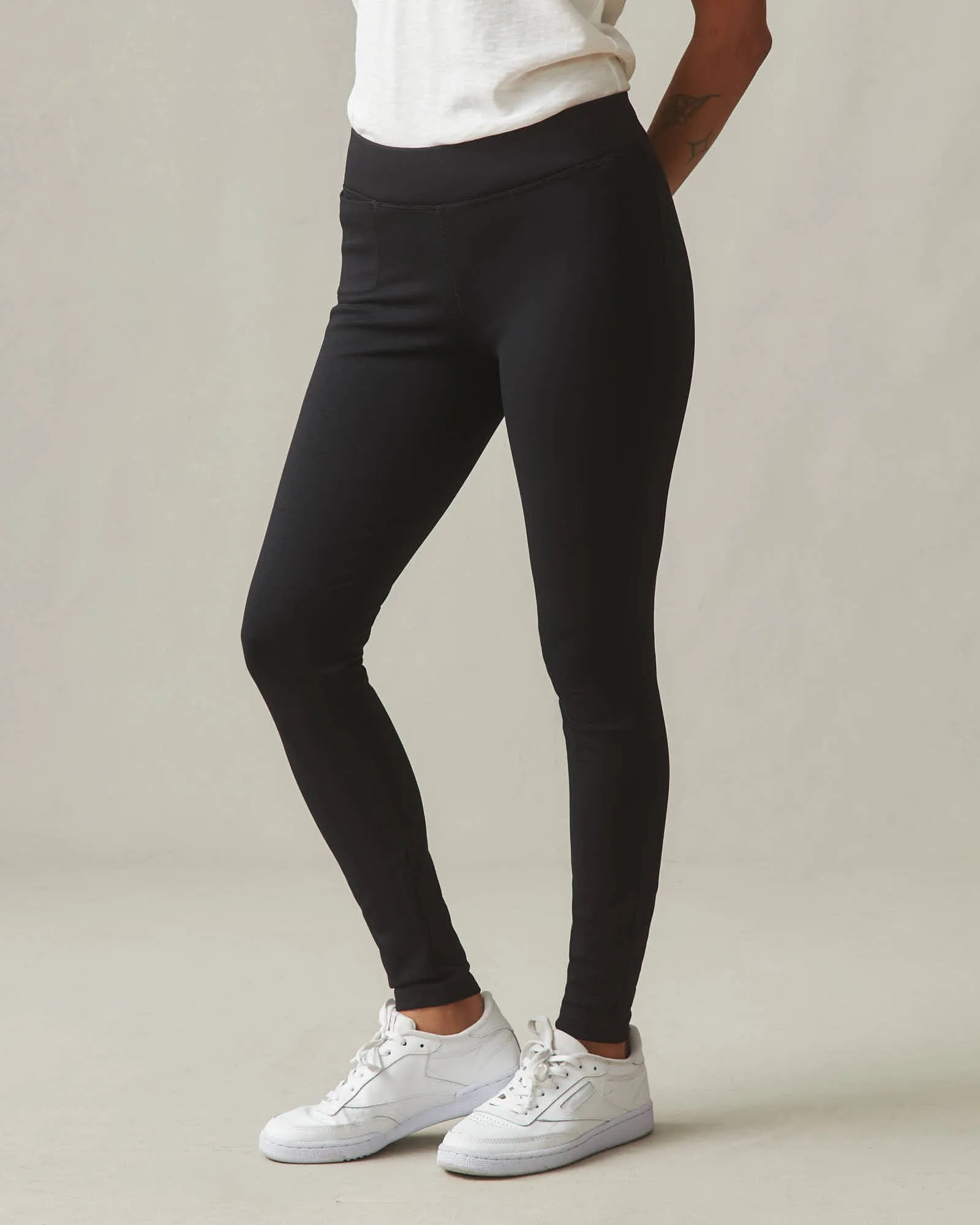 Ponte Slim Pant - Super Black