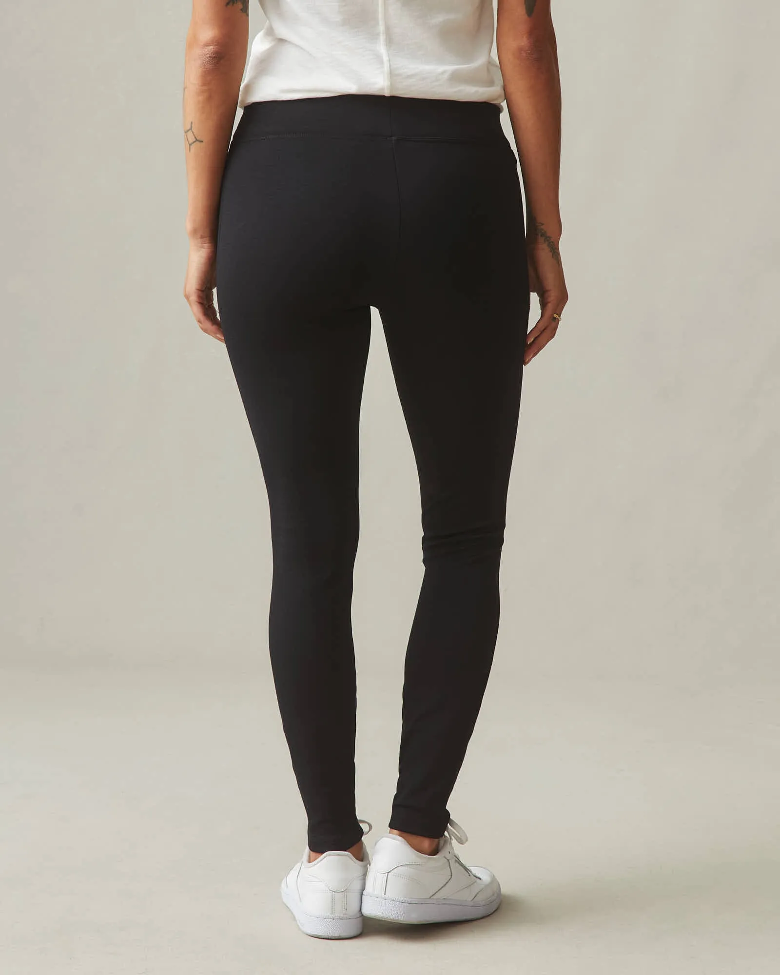 Ponte Slim Pant - Super Black