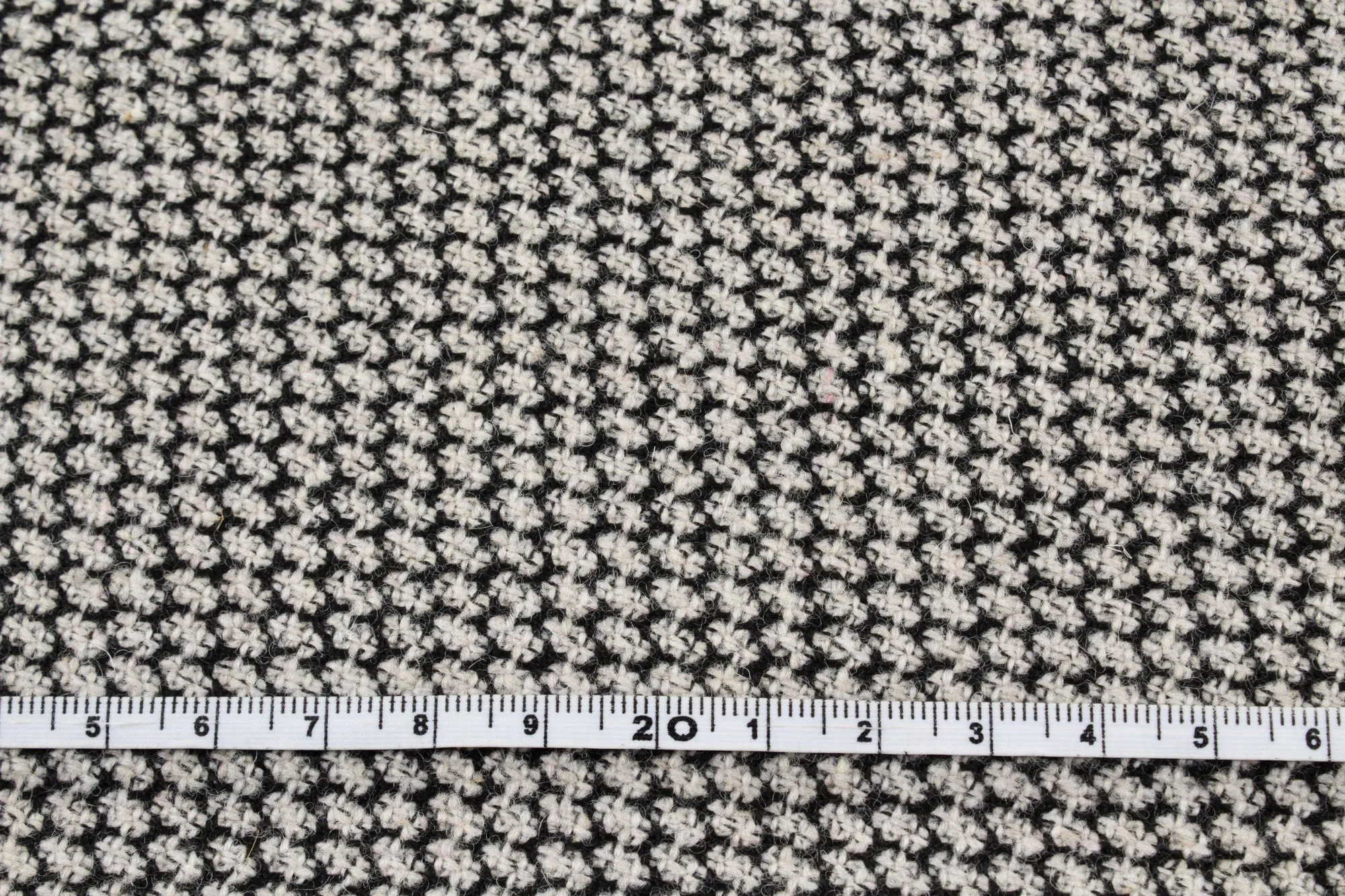 Recycled Wool Blend for Coats-  Honeycomb Pattern