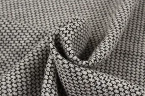 Recycled Wool Blend for Coats-  Honeycomb Pattern