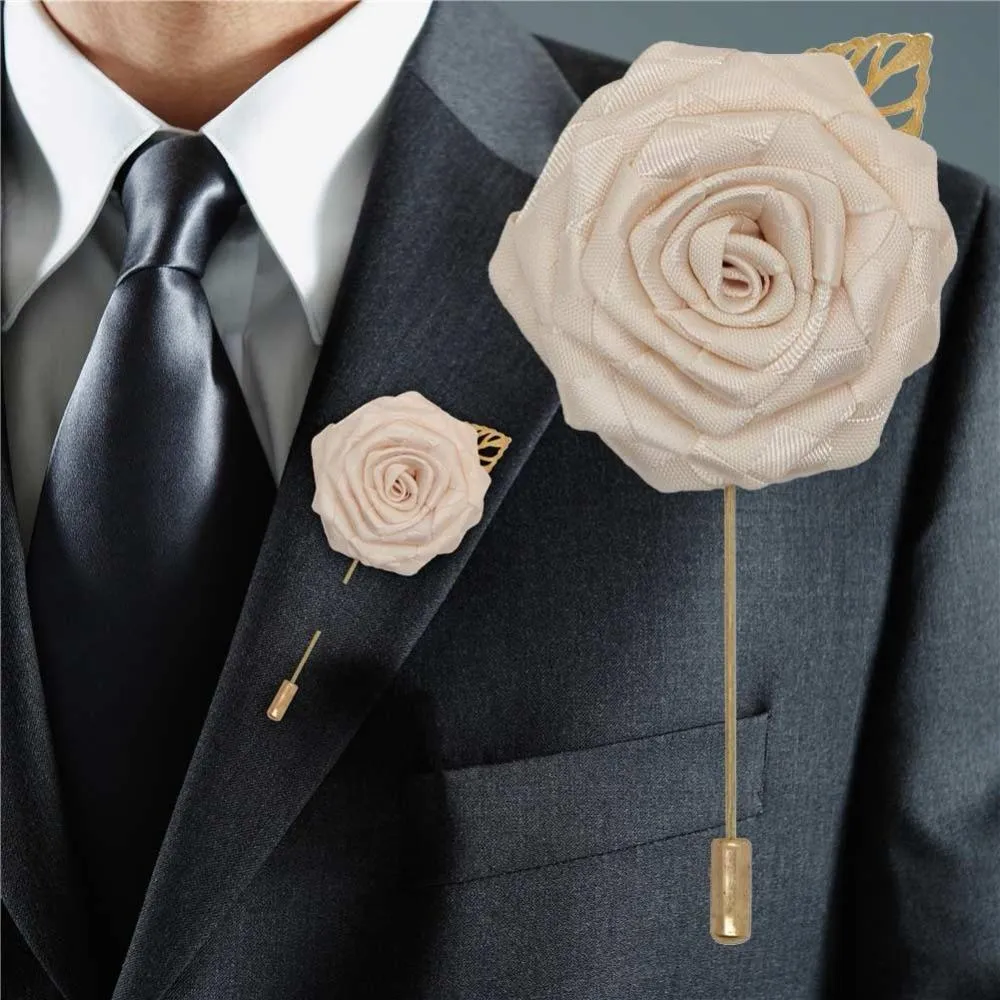 Satin Rose Lapel Pin