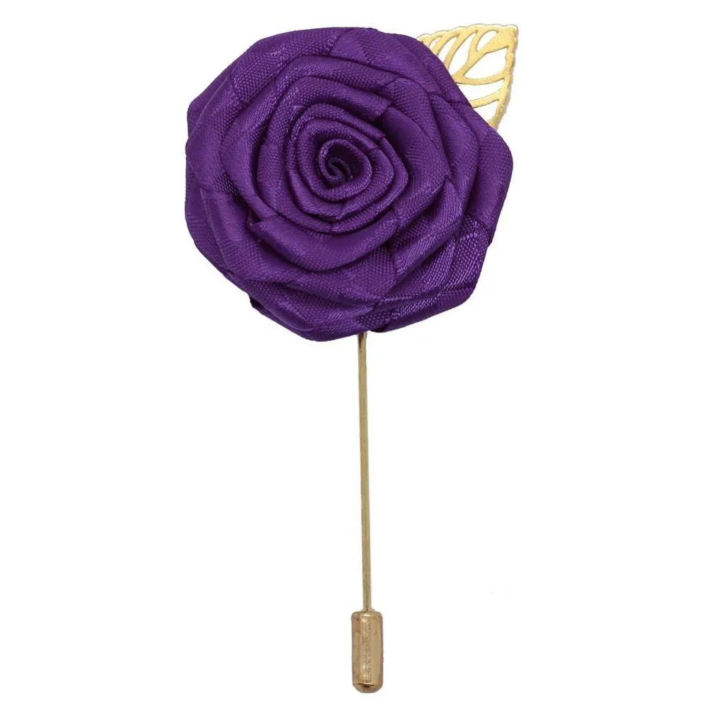 Satin Rose Lapel Pin