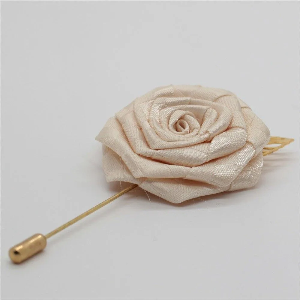 Satin Rose Lapel Pin