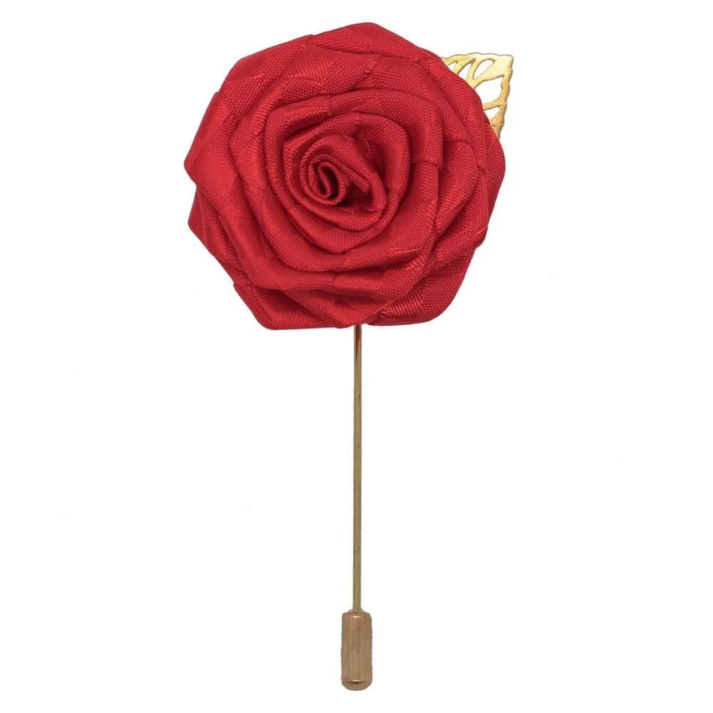 Satin Rose Lapel Pin